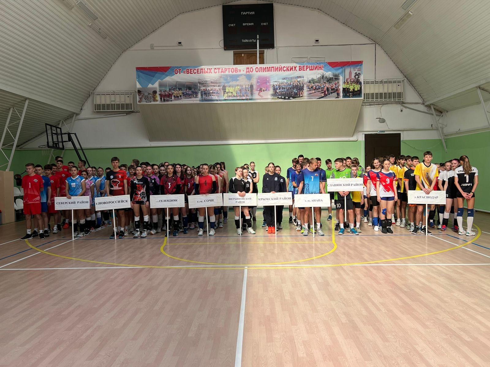 Предварительные соревнования Первенства Краснодарского края по волейболу среди юношей и девушек